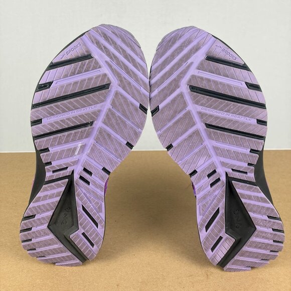 Brooks Revel 5 Purple Leopard Print Athletic Shoes Womens 6.5 Running Low Top - Picture 8 of 11